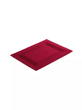 VOSSEN | Badevorleger  NEW GENERATION 50x70cm Dunkelgrau | dunkelrot