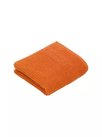 VOSSEN | Handtuch TOMORROW 50x100cm Dunkelgrau | orange