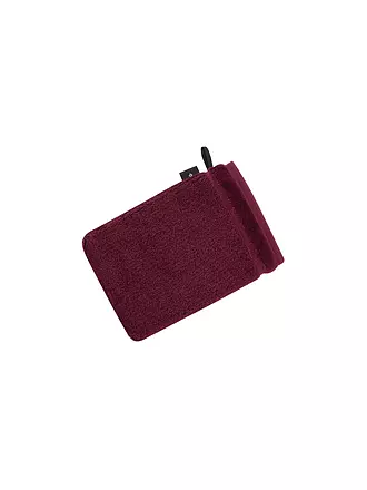 VOSSEN | Waschhandschuh PURE 16x22cm  Red Wood | beere