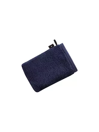 VOSSEN | Waschhandschuh VEGAN LIFE 22x16cm Marine Blau | grün