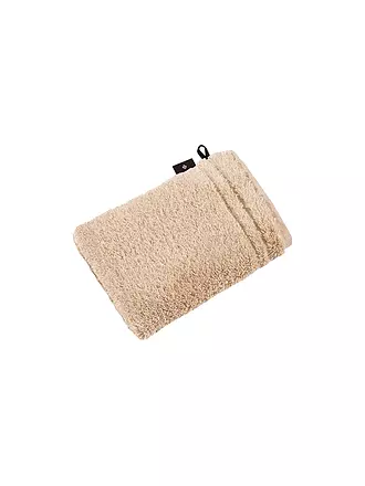 VOSSEN | Waschhandschuh VIENNA STYLE SUPERSOFT 16x22cm Blackberry | beige