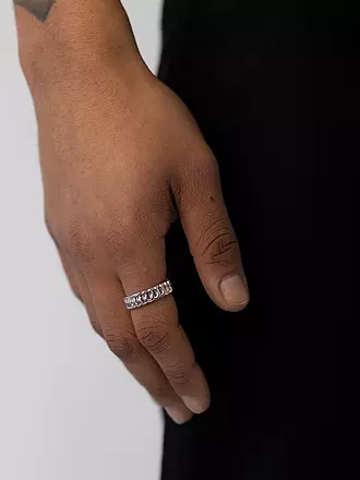 WARPEDSENSE | Ring SLIM CUBAN | silber