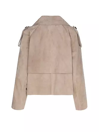 WEEKEND MAX MARA | Lederjacke MAGA | hellbraun