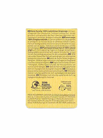 WELEDA | Feste Duschpflege Geranium+Litsea Cubeba 75g | gelb
