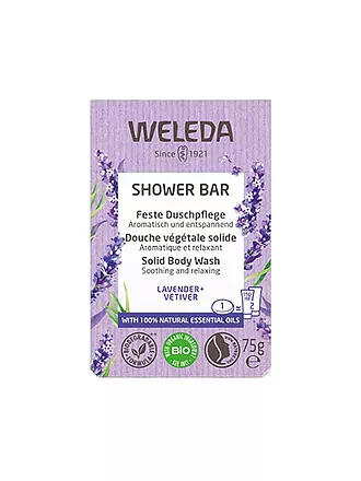 WELEDA | Feste Duschpflege Ginger+Petitgrain 75g | lila