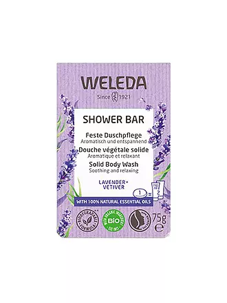 WELEDA | Feste Duschpflege Lavender+Vetiver 75g | hellblau