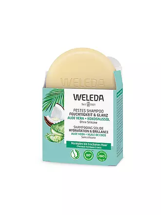 WELEDA | Festes Shampoo Feuchtigkeit und Glanz 50g | keine Farbe