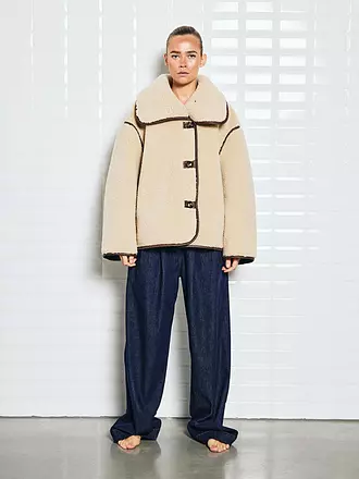 WITHBLACK | Jacke in Felloptik DAJANA | creme