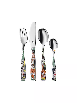 WMF | Kinderbesteck-Set 4-teilig Dschungelbuch | silber