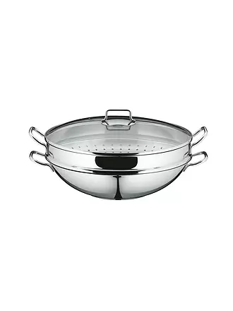 WMF | Macao Wok-Set 36cm 4-teilig Cromargan | silber