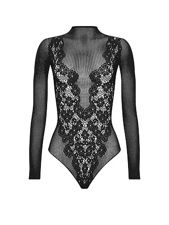 WOLFORD | Body FLOWER LACE black | 