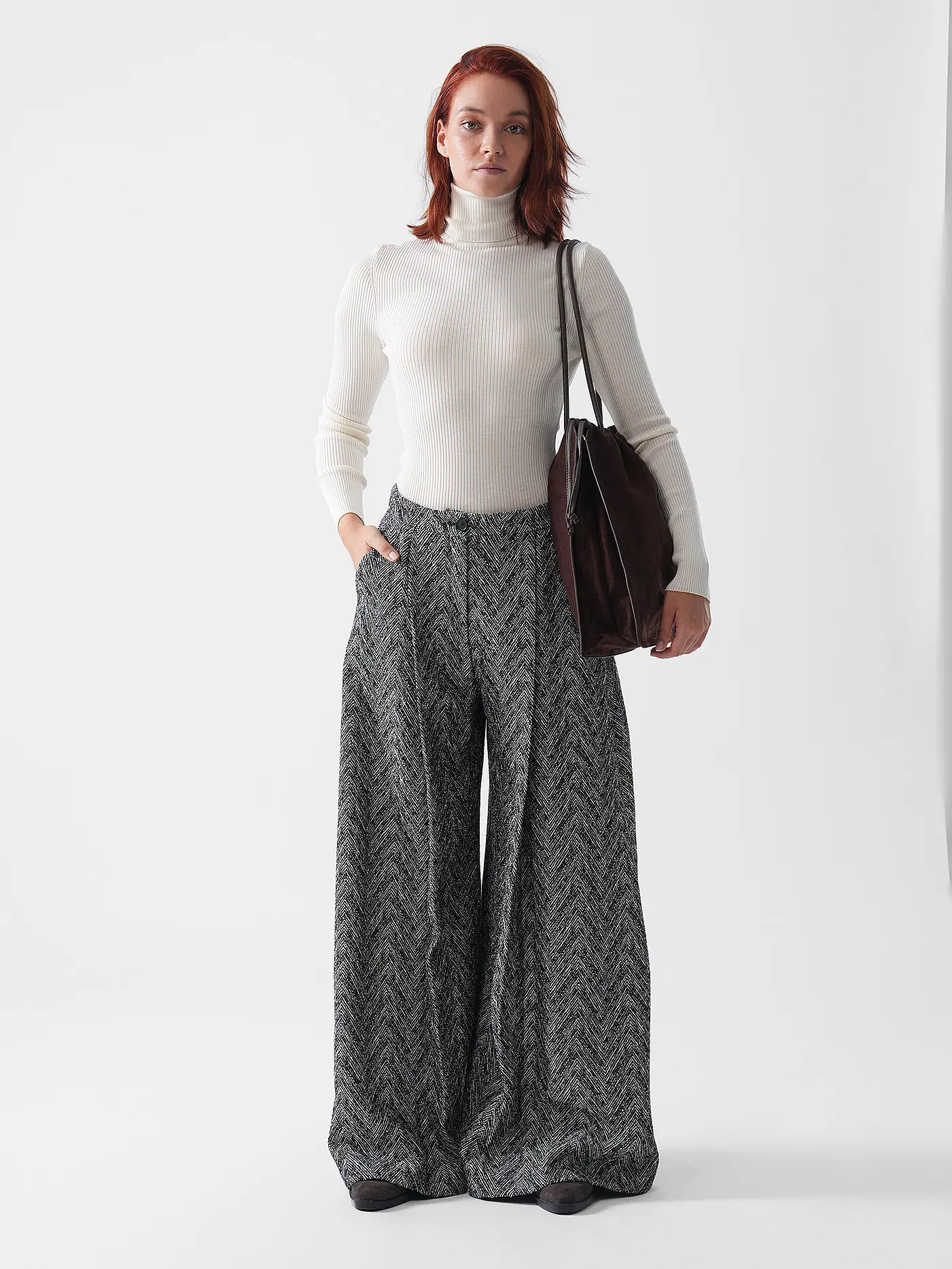 WOLFORD | Rollkragenpullover | creme