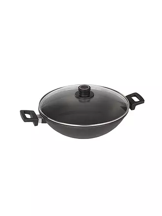 WOLL | Wok mit Glasdeckel Nowo Titanium 32cm Antihaft | 