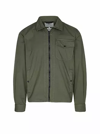 WOOLRICH | Overshirt GABARDINE | olive