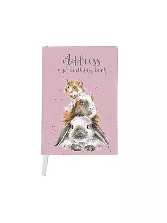 WRENDALE | Adressbuch Piggy in the Middle | rosa