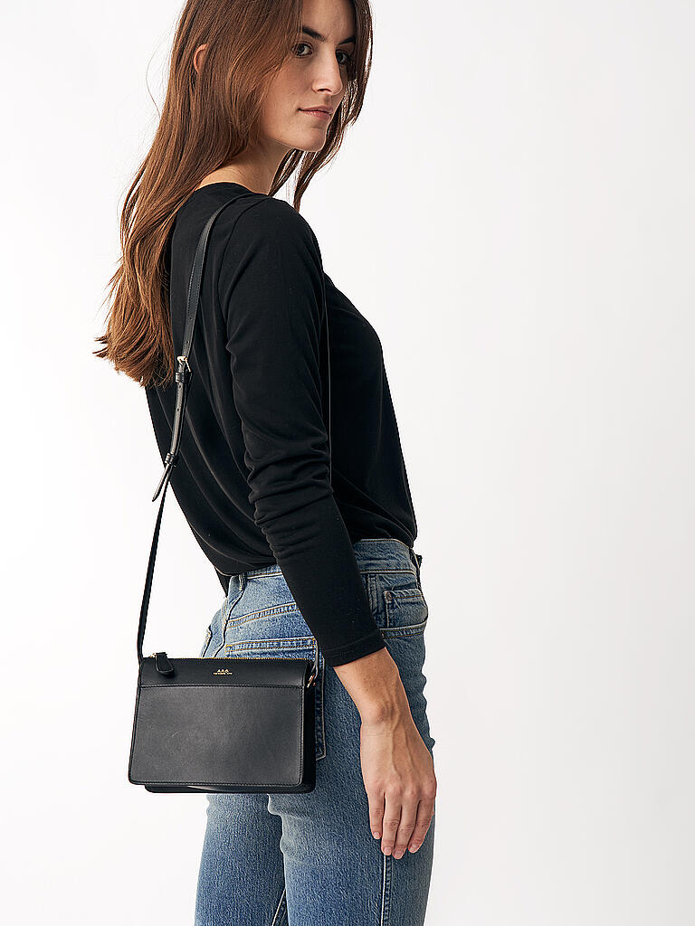 A.P.C. | Ledertasche - Mini Bag ELLA | schwarz