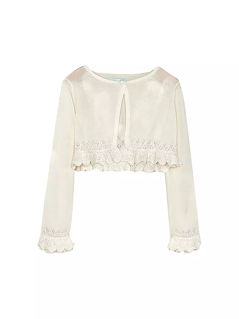 ABEL & LULA | Mädchen Strickbolero | weiss