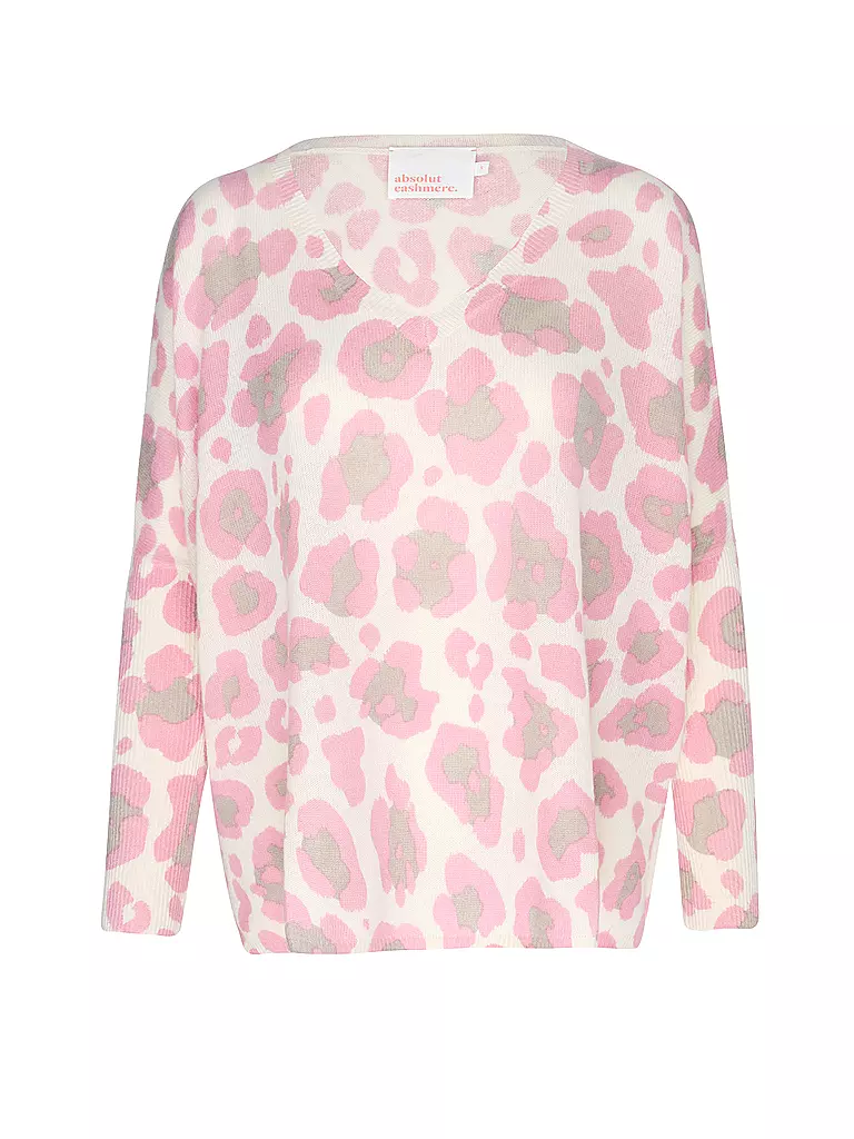 ABSOLUT | Kaschmirpullover CAMILLE PRINT | rosa