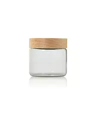 AD HOC | Vorratsdose 500ml PURE JAR Glas/Grau/Akazie | hellgrau