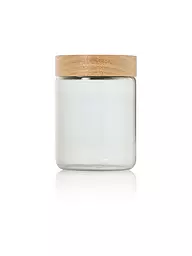 AD HOC | Vorratsdose 800ml PURE JAR Glas/Grau/Akazie | hellgrau