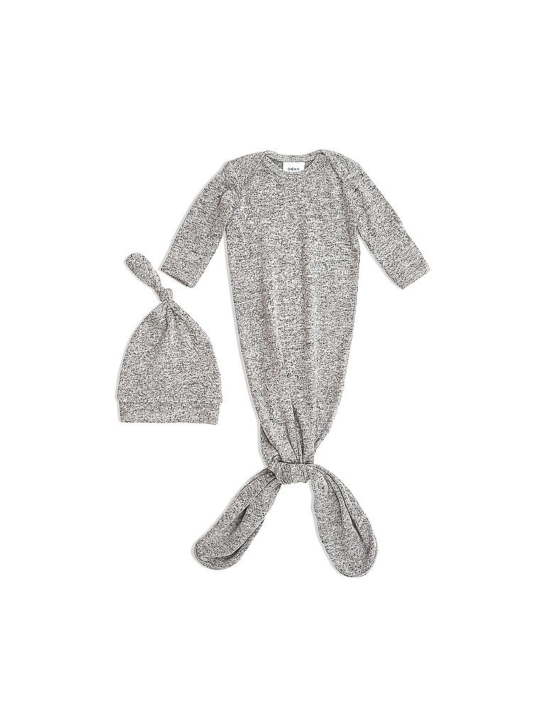 ADEN + ANAIS | Baby Set Schlafoverall mit Mütze SNUGGLE KNIT™ | hellgrau