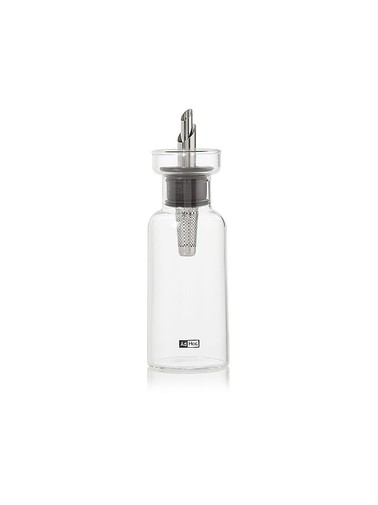 Essig- oder Ölspender AROMA POUR 120ml Glas/Edelstahl hellgrau baby