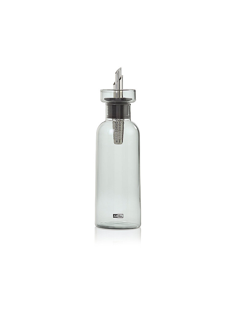 Essig- oder Ölspender AROMA POUR 300ml Glas / Edelstahl hellgrau baby