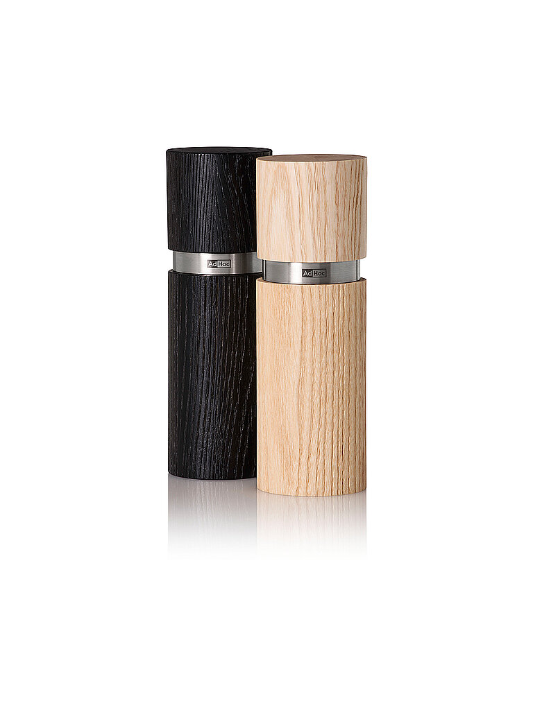 Salz- und Pfeffermühlen Set 2-teilig 13cm TEXTURA Esche braun baby