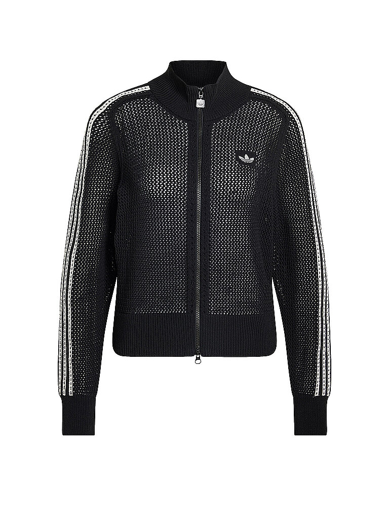 ADIDAS ORIGINALS Sweatjacke CROCHET TT schwarz | XS
