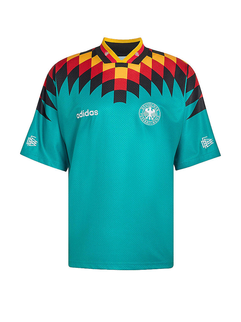 ADIDAS ORIGINALS Fußballtrikot Deutschland 1994 Auswärts türkis | M