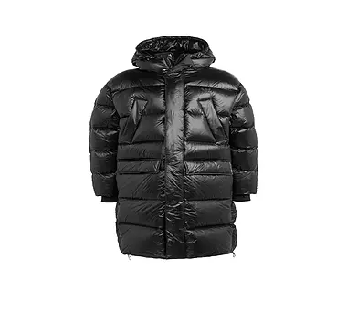 ADIDAS ORIGINALS Daunenmantel schwarz