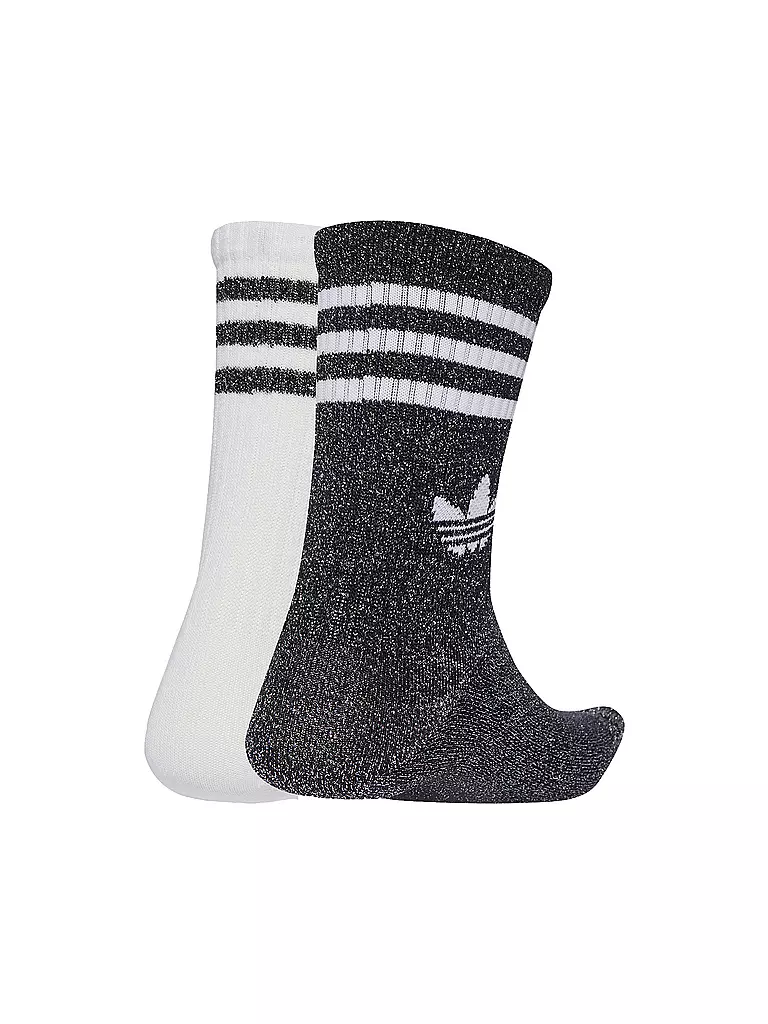ADIDAS ORIGINALS | Socken 3S GLITTER CR 2 2-er Pkg. black | silber