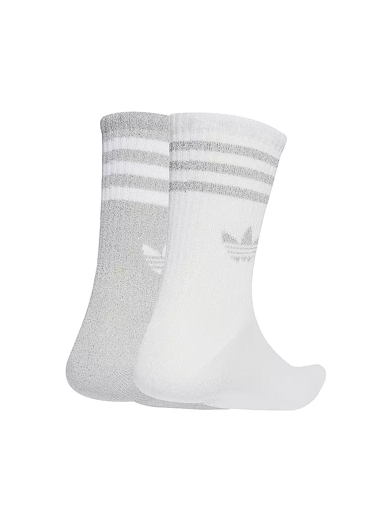 ADIDAS ORIGINALS | Socken 3S GLITTER CR 2 2-er Pkg. white | schwarz