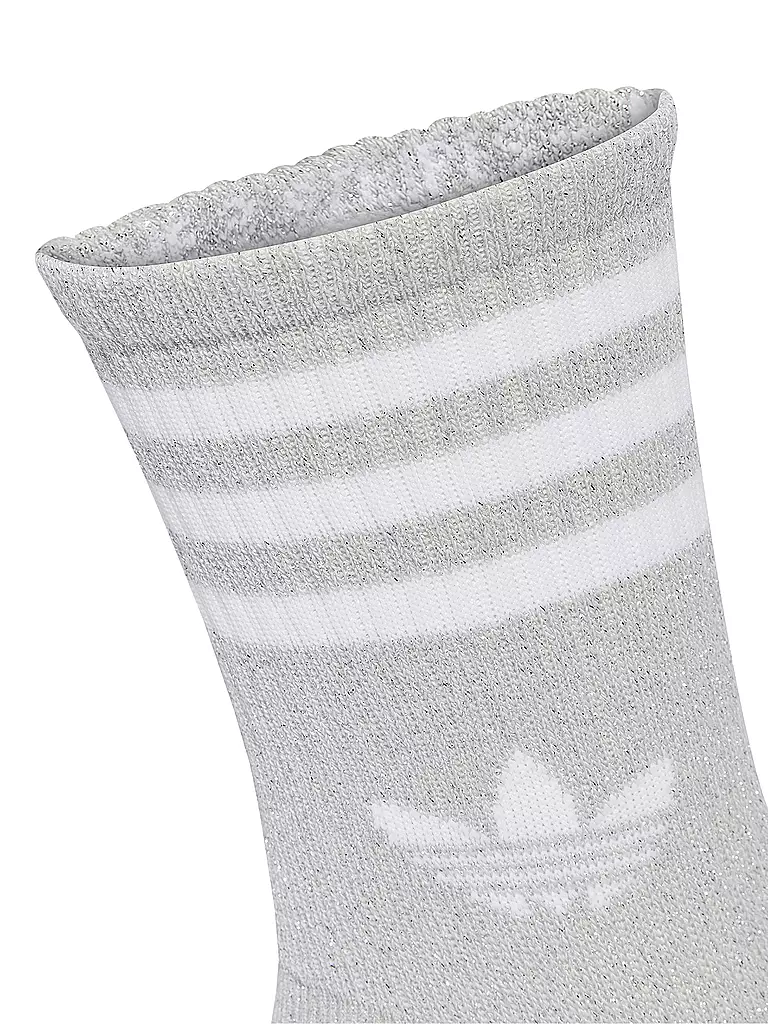 ADIDAS ORIGINALS | Socken 3S GLITTER CR 2 2-er Pkg. white | schwarz