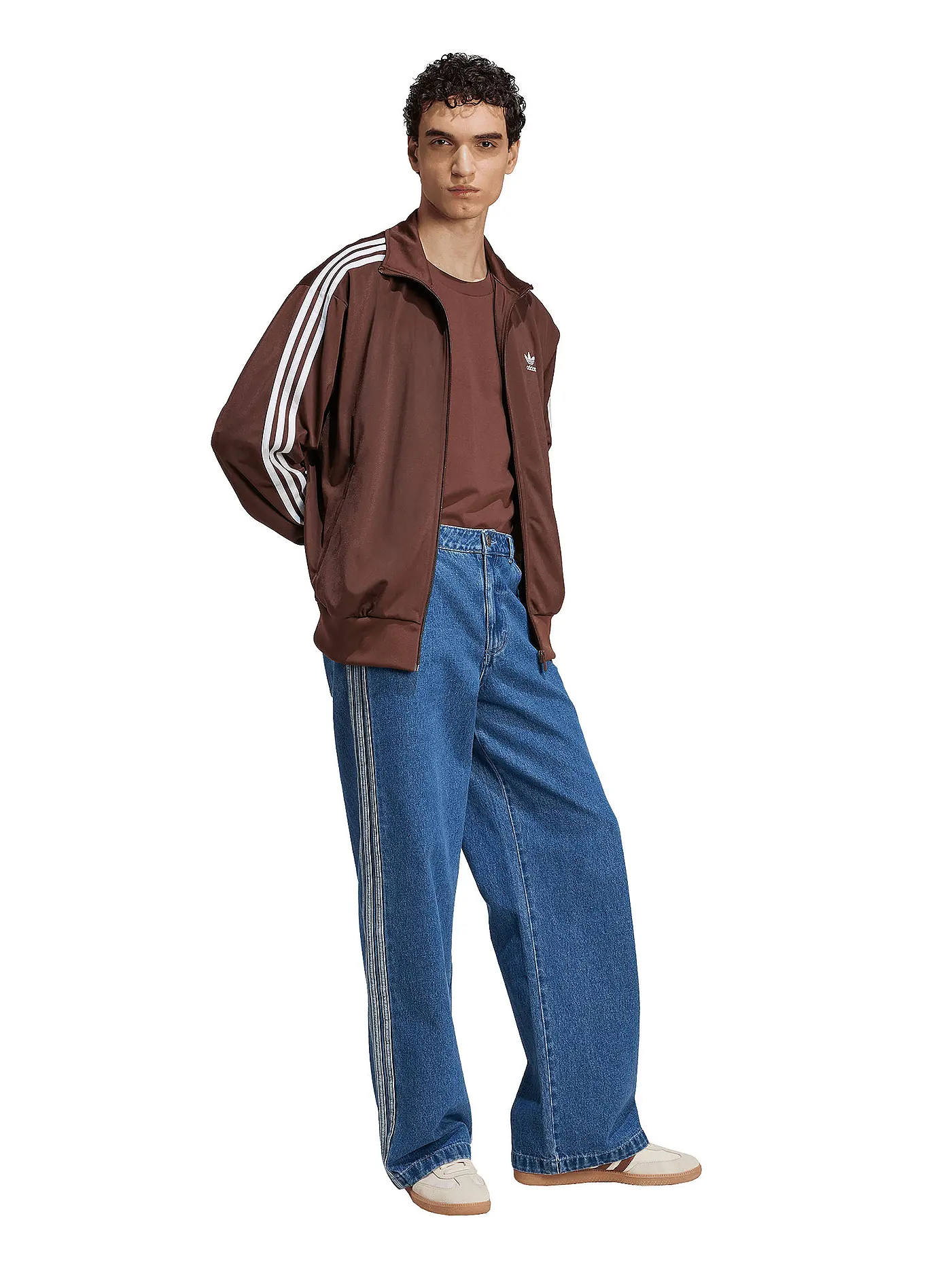 ADIDAS ORIGINALS | Sweatjacke FIREBIRD | braun