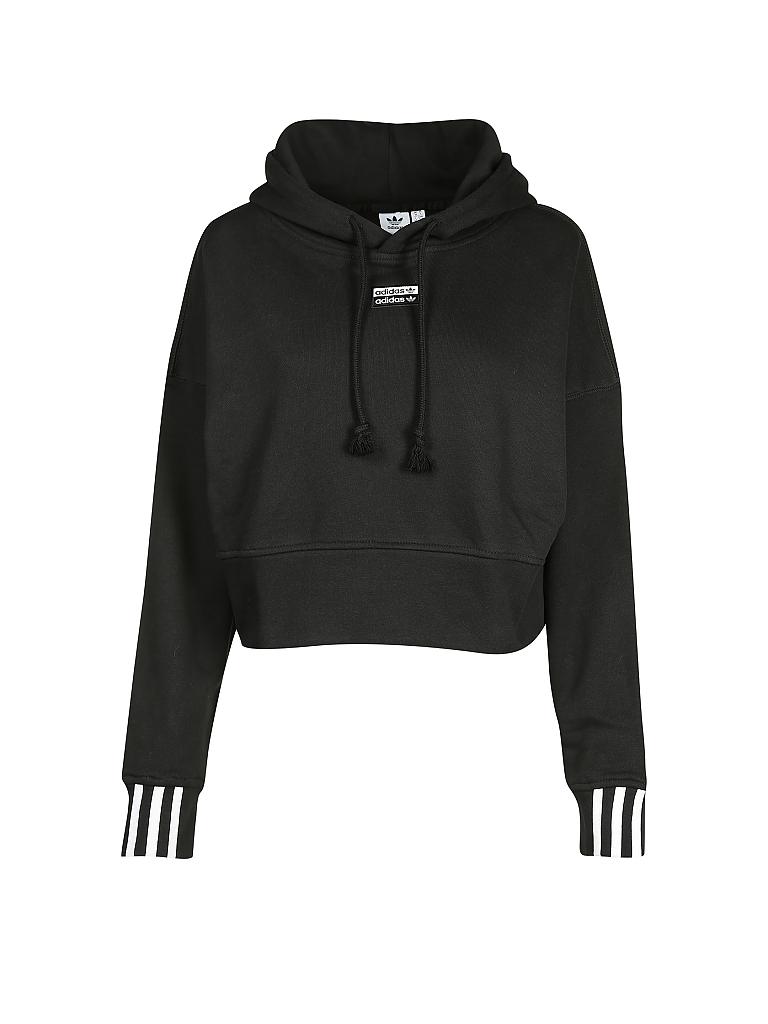 ADIDAS | Kapuzensweater - Hoodie Cropped-Fit | schwarz