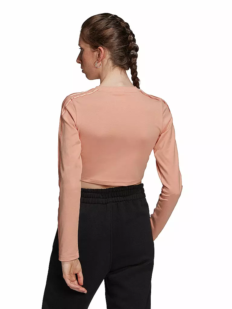 ADIDAS | Langarmshirt Cropped " Velvet "  | rosa