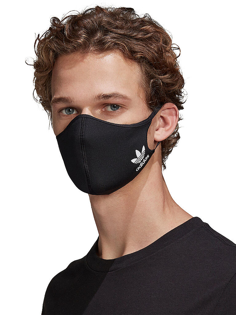 ADIDAS | Mund-Nasen-Maske 3er Pkg. | schwarz