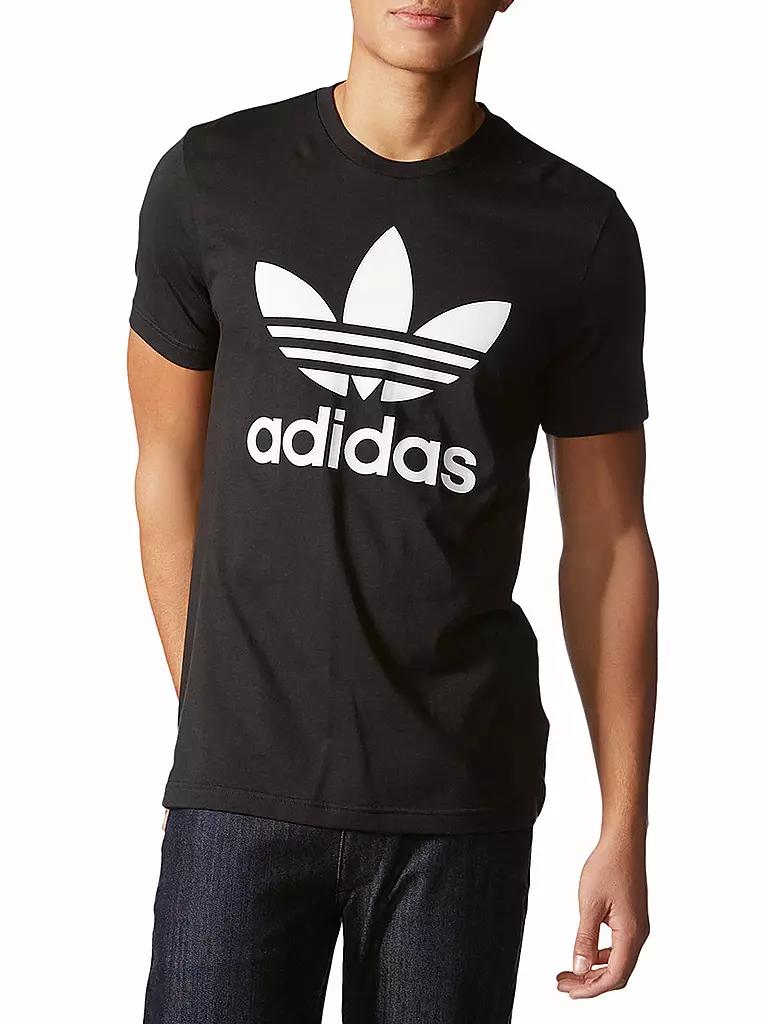 ADIDAS | T-Shirt TREFOIL | schwarz
