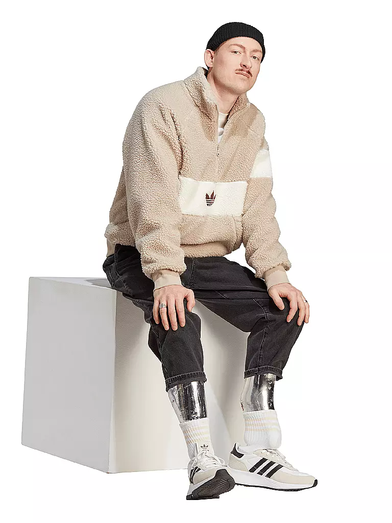 ADIDAS | Troyer Pullover | beige