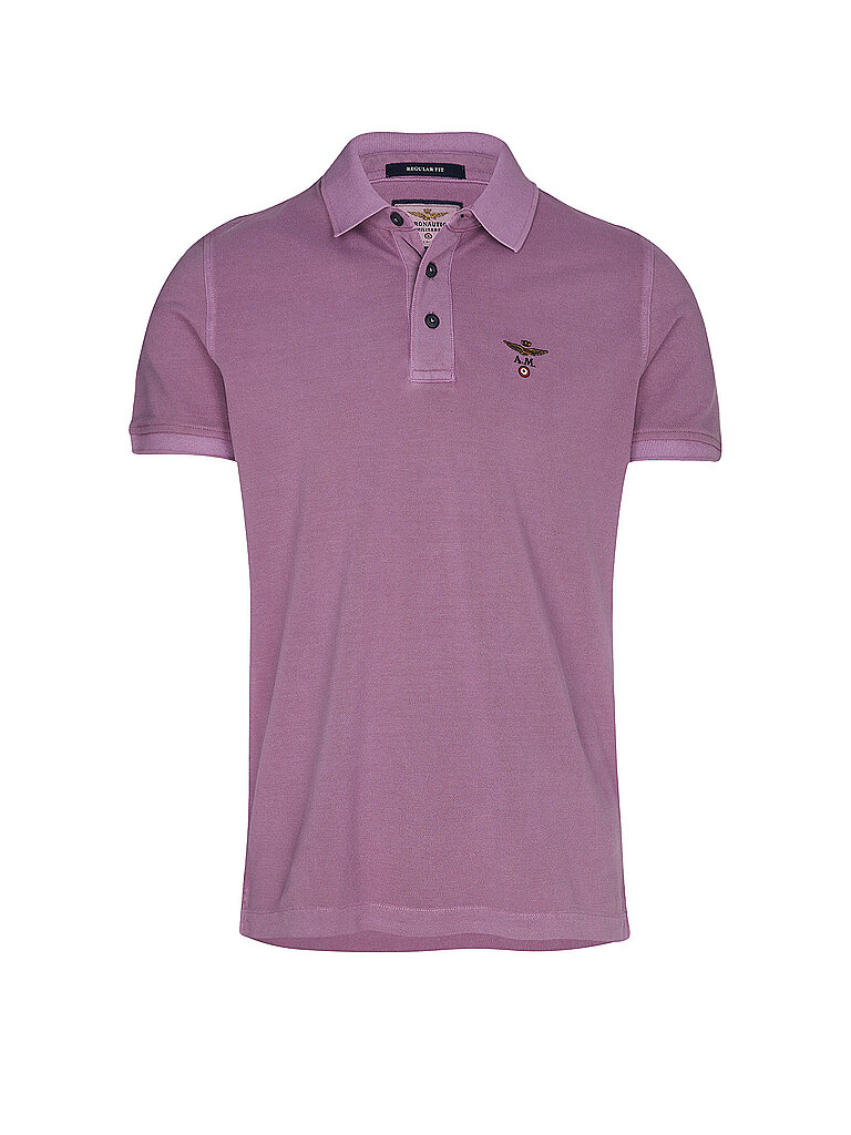 Poloshirt lila L herren