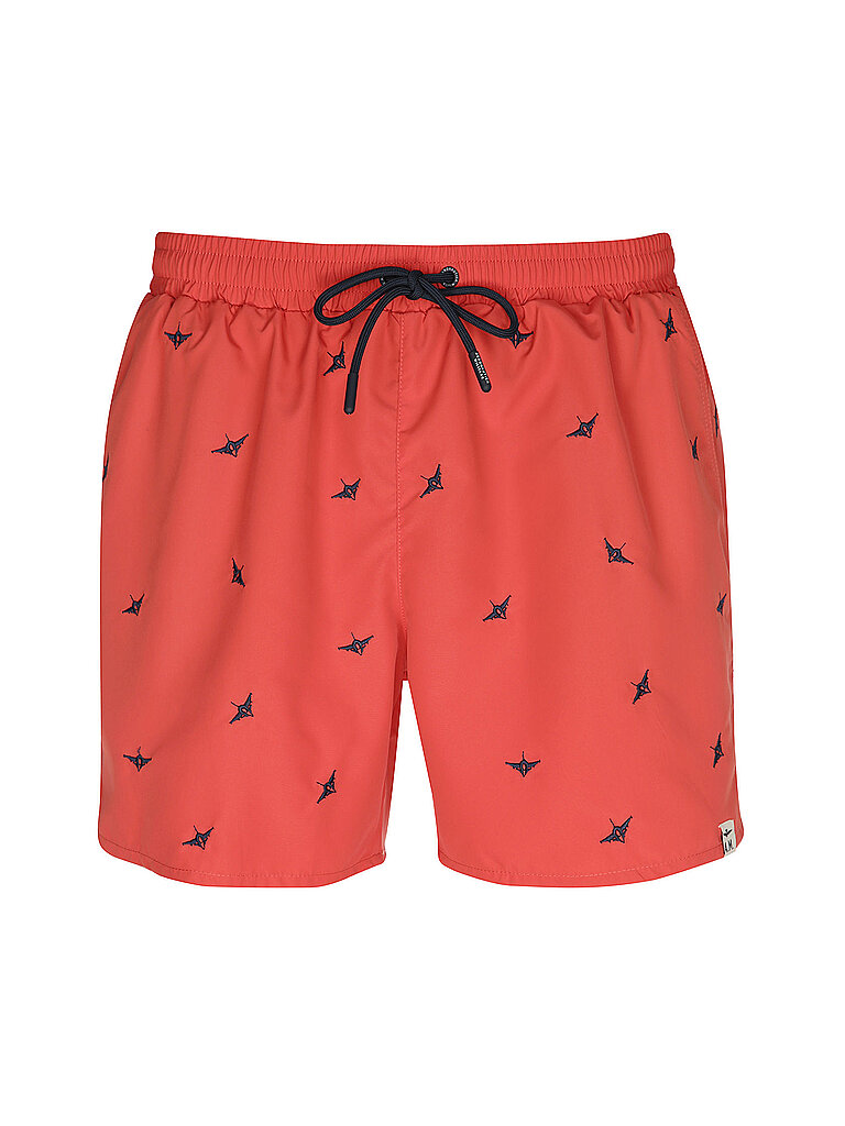 AERONAUTICA MILITARE Badeshorts  rot | 54