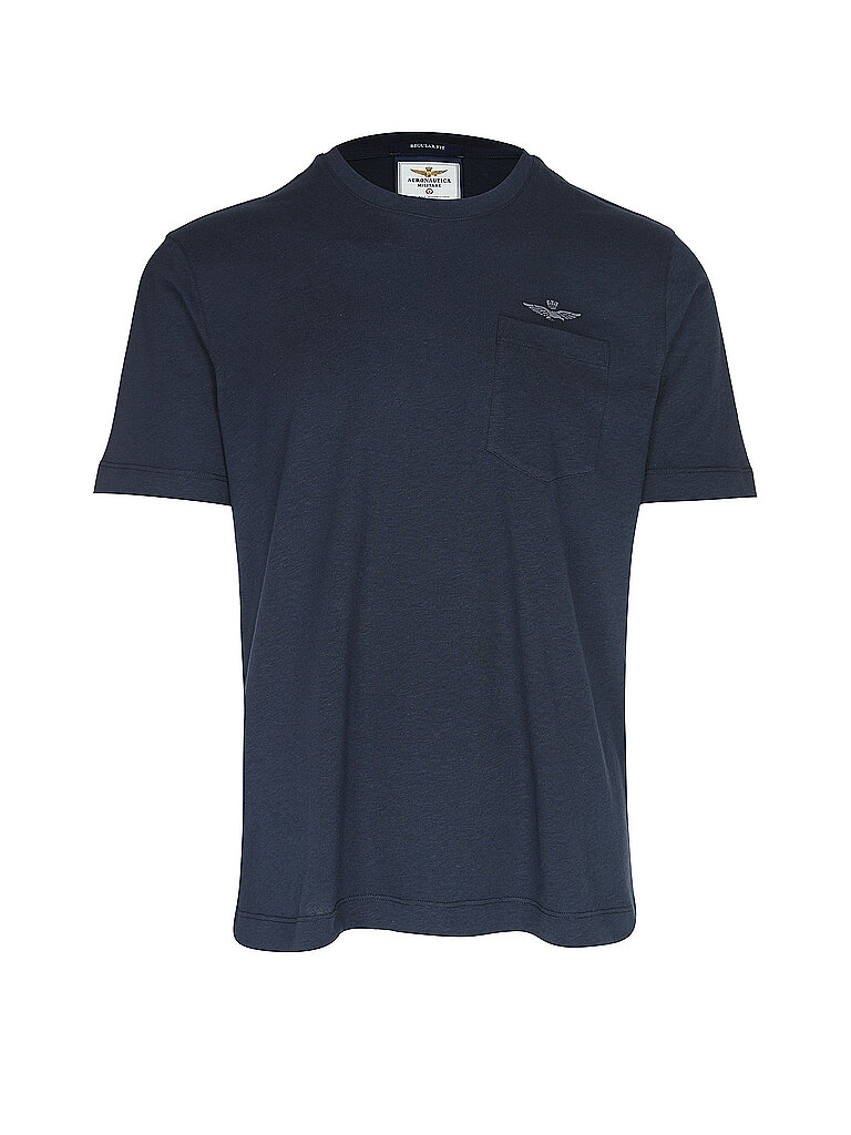 T-Shirt blau M herren