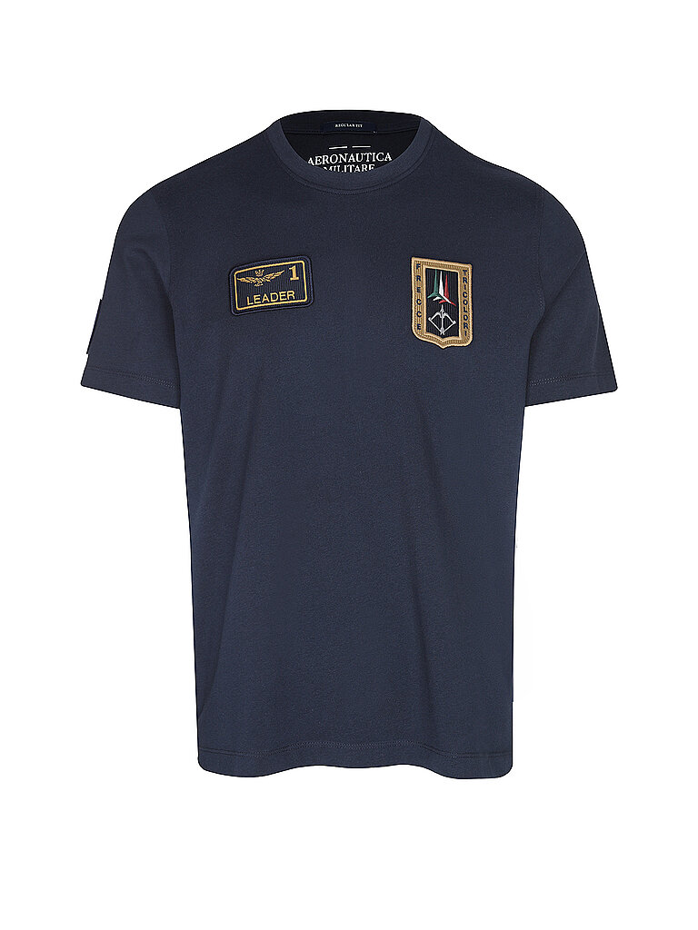 T-Shirt blau L herren