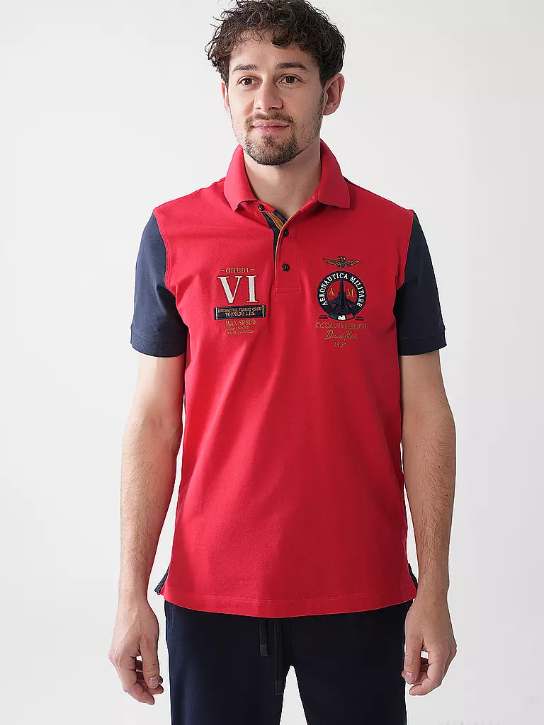 AERONAUTICA MILITARE | Poloshirt  | rot