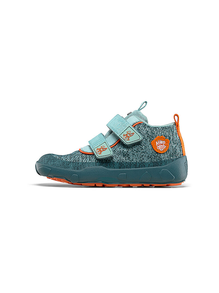 AFFENZAHN Kinder Barfußschuhe - Sneaker KNIT HAPPY Hase hellgrün | 21