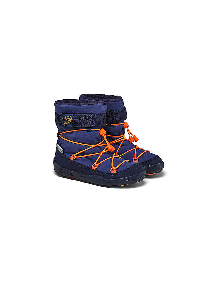 AFFENZAHN Kinder Winterstiefel VEGAN SNOWY Elefant dunkelblau 25 baby