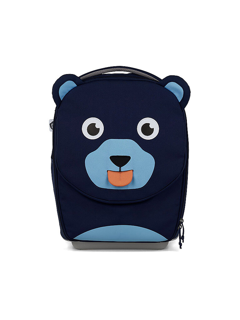 AFFENZAHN Kinderkoffer Bär blau