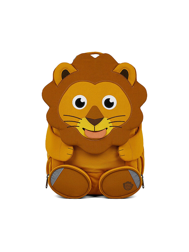AFFENZAHN Kinder Rucksack Große Freunde - Löwe orange