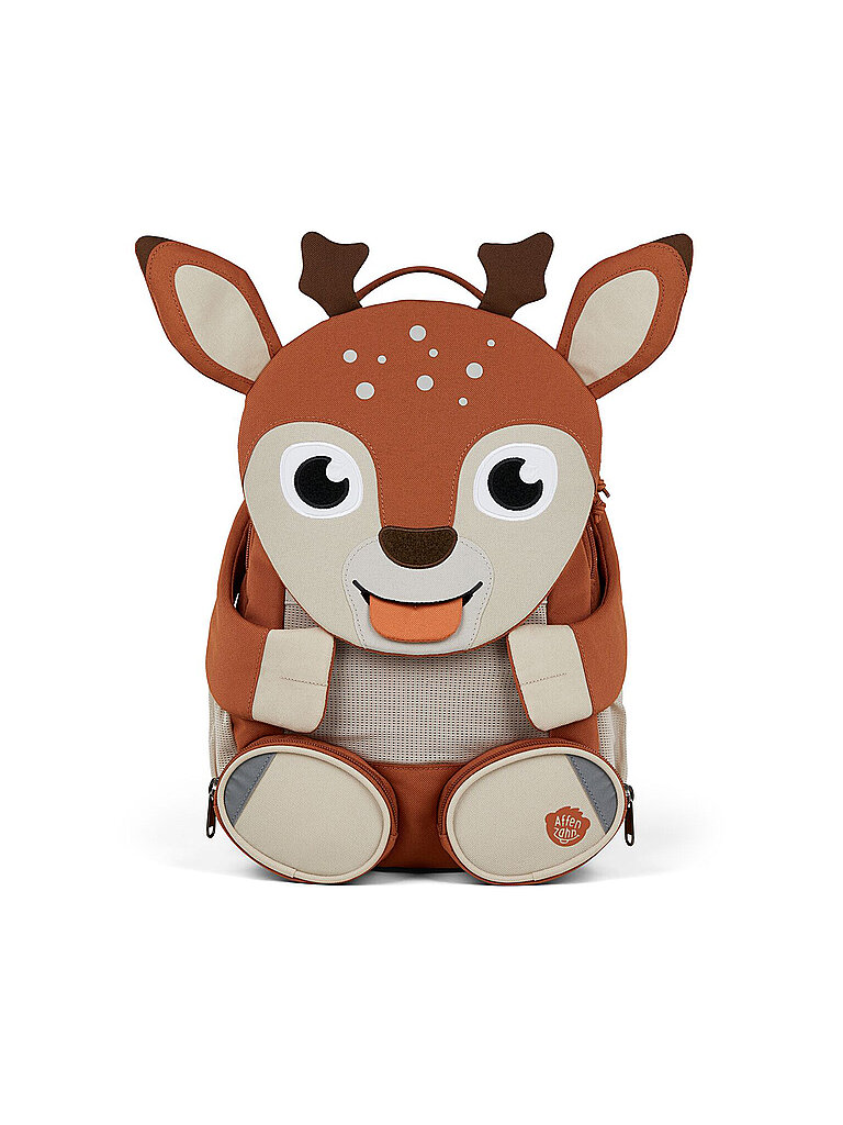 AFFENZAHN Kinder Rucksack Große Freunde - Reh braun baby